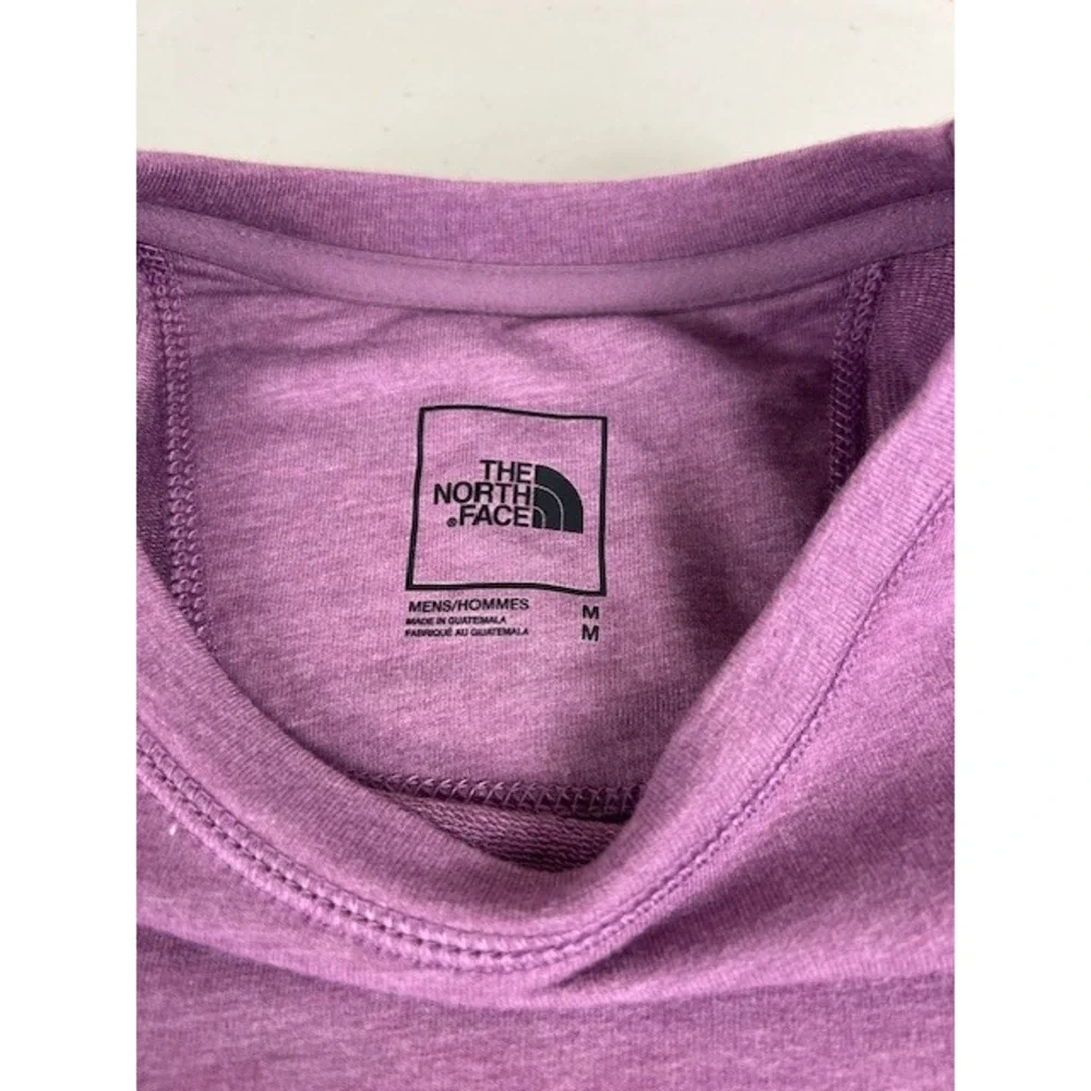 The North Face Mens Medium Purple Long Sleeve Crew Neck Heathered Active Top